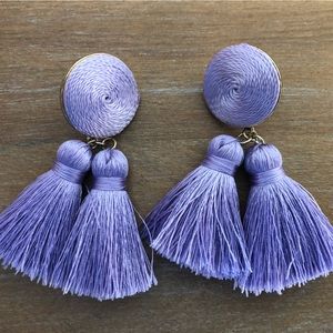 BaubleBar Lavender Tassel Earring